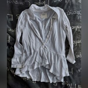 3/20$*Abercrombie & Fitch white long sleeve top women's small